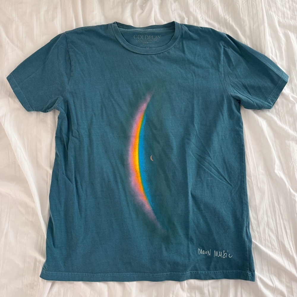 Coldplay Blue Graphic Tee - Short Sleeve